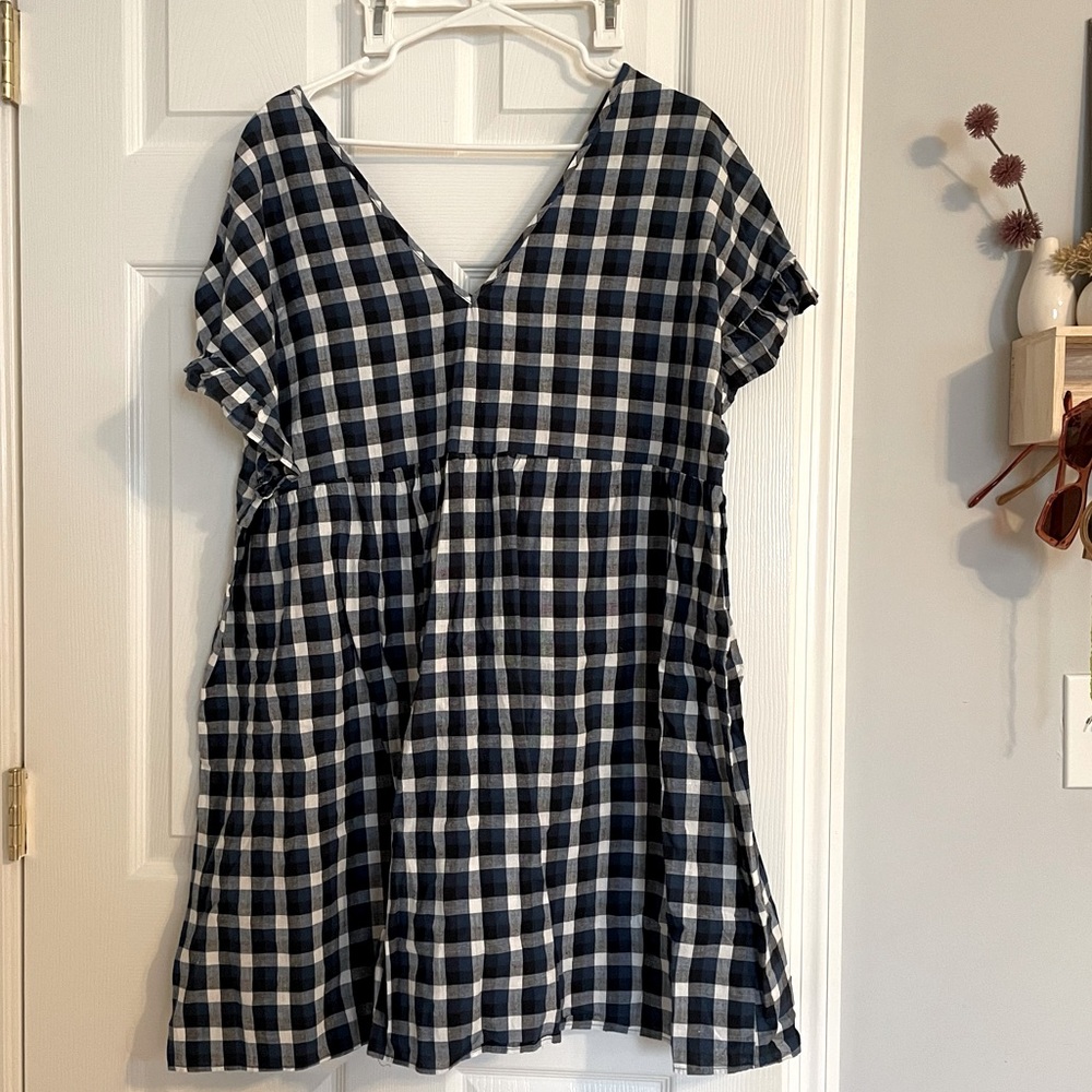 ASOS Plaid Smock Dress
